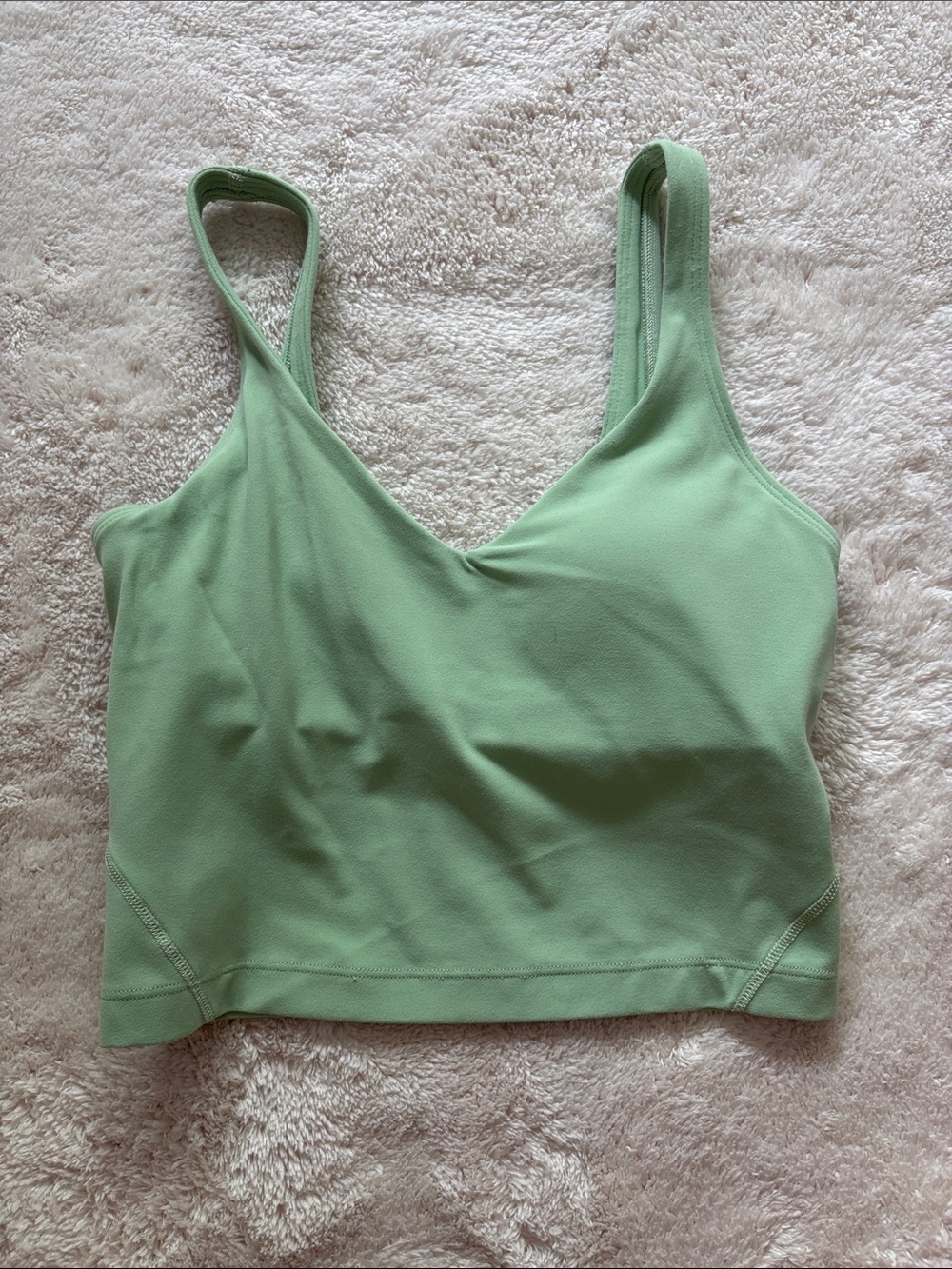 lululemon athletica Light Green Tank Top